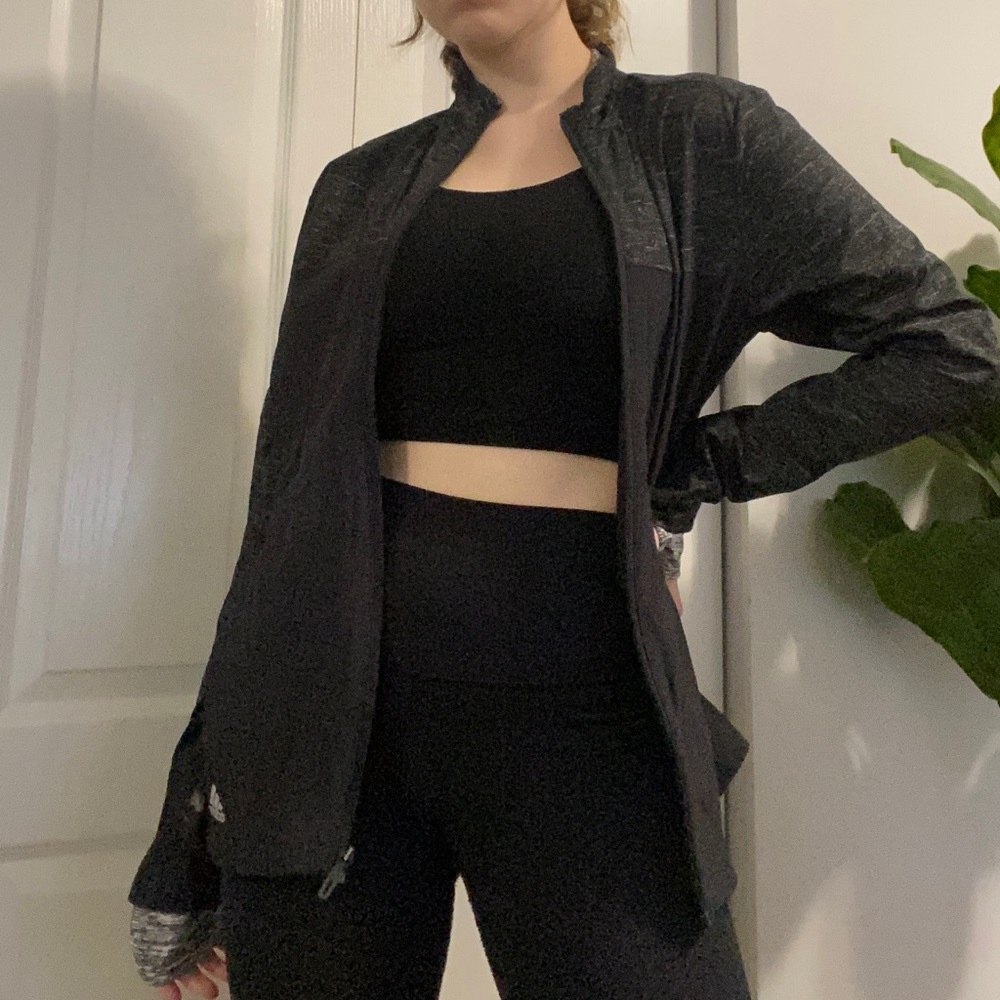Oversized black adidas windbreaker